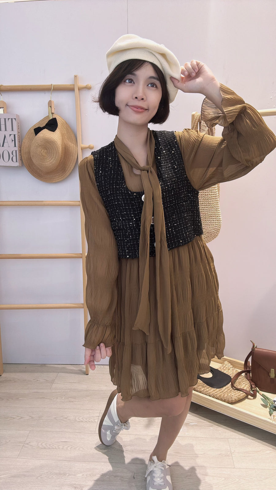 小香风淑女款短套裙
