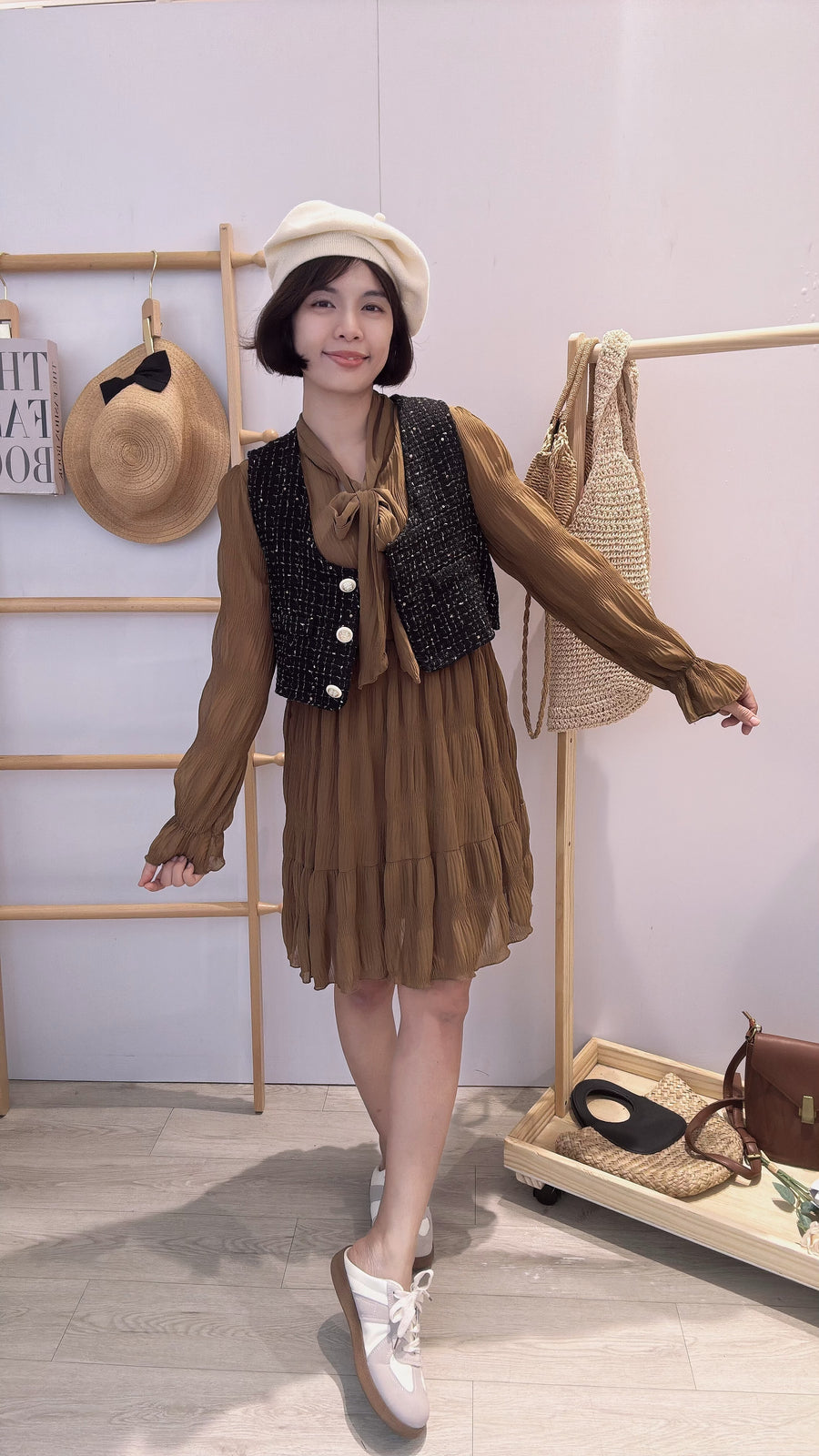 小香风淑女款短套裙