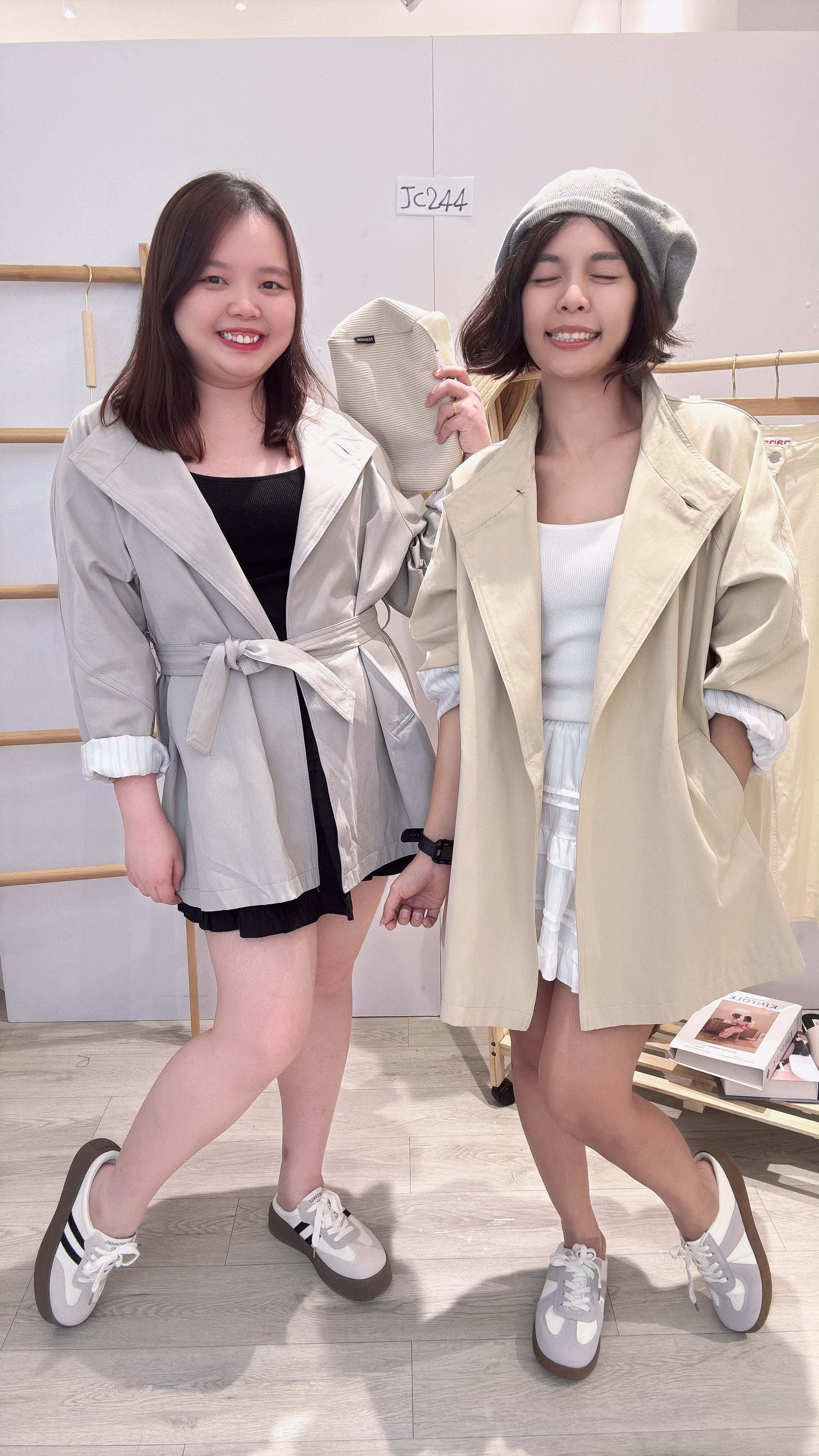 滑西装风衣款外套