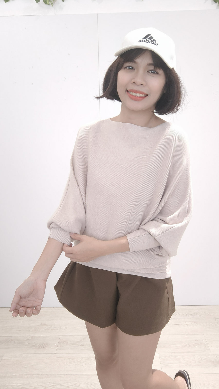 软针织舒服宽松上衣