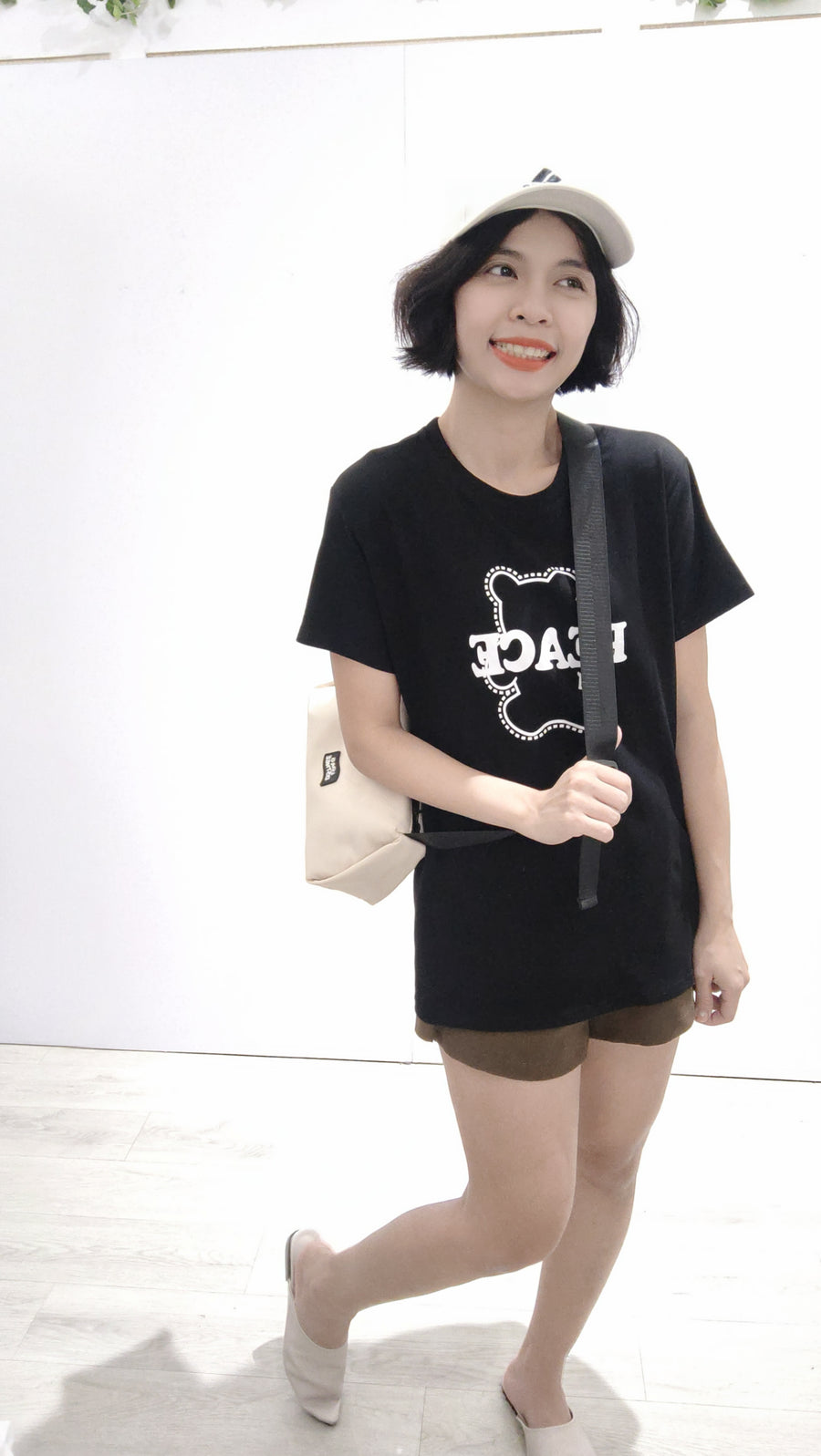 优质棉百搭Peace Bear T-shirt
