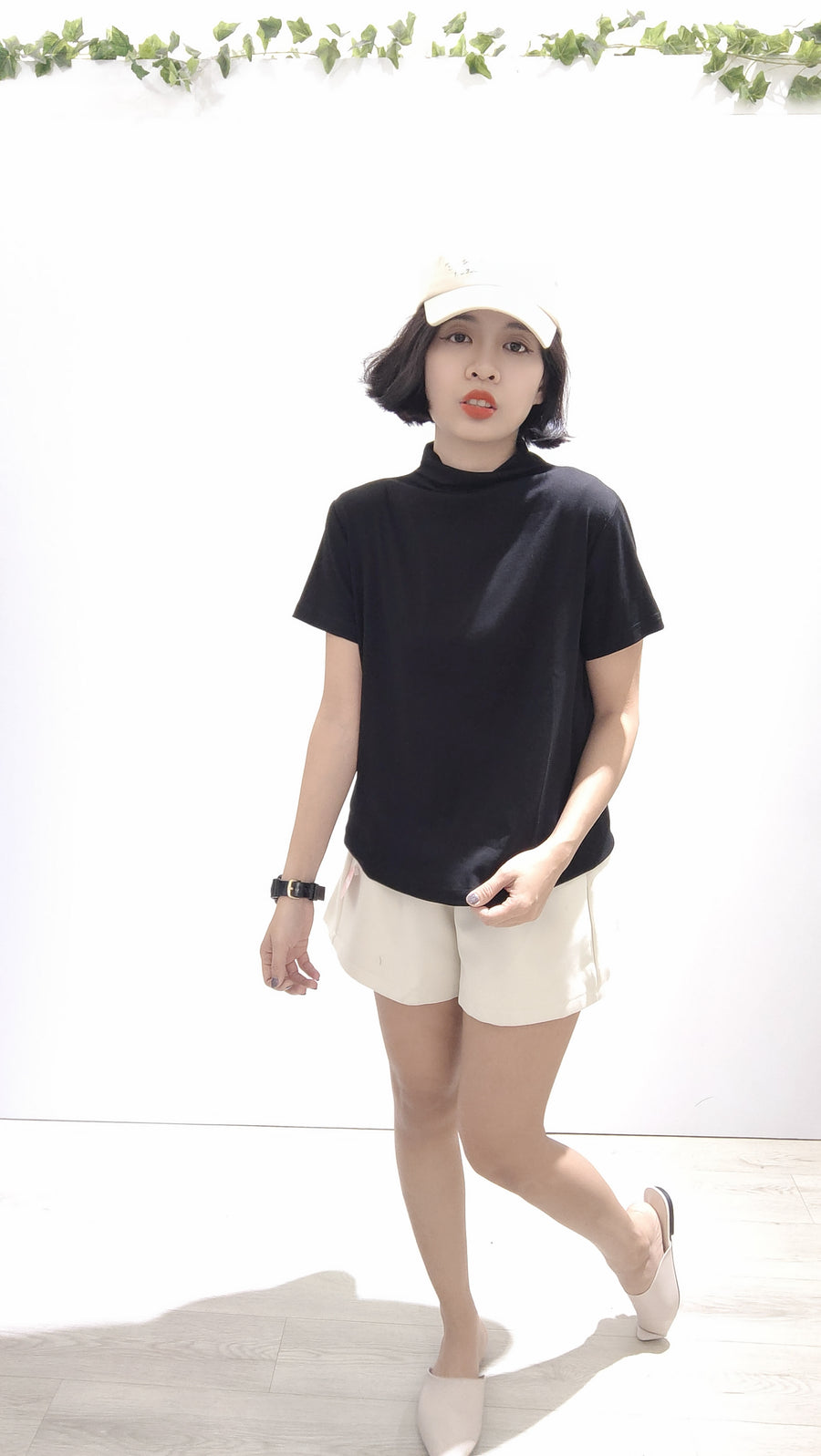 优质棉百搭高领Cotton上衣