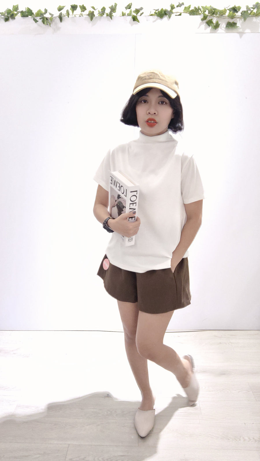 优质棉百搭高领Cotton上衣
