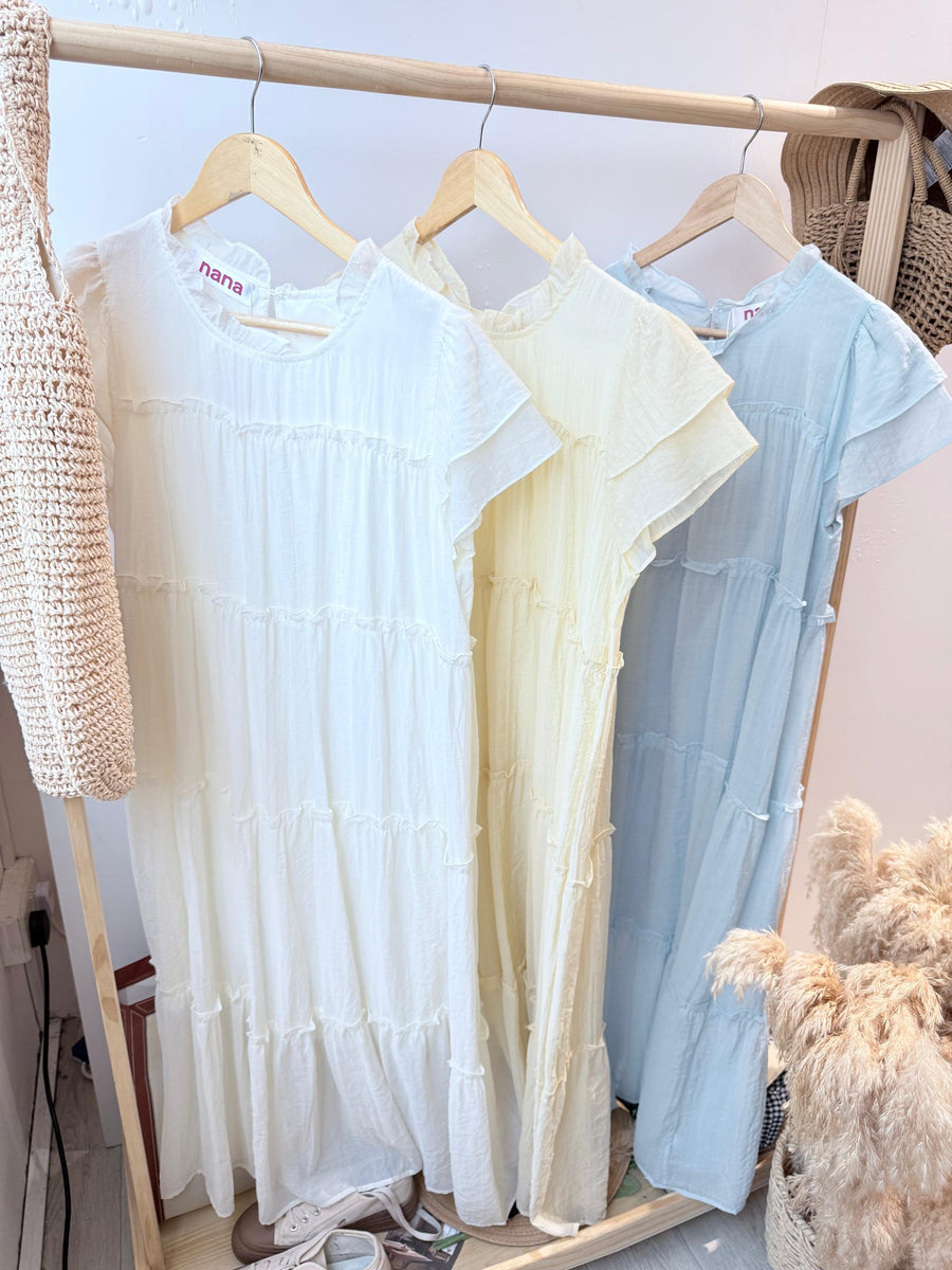 雪纺蛋糕连身裙