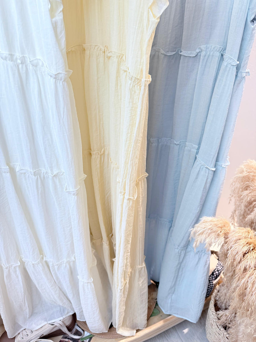 雪纺蛋糕连身裙