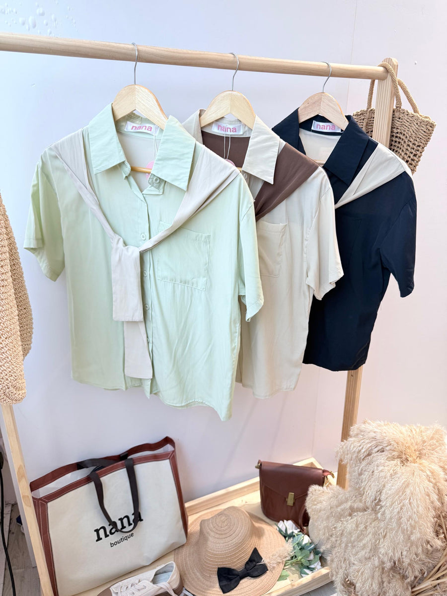 雪纺假披肩凉快上衣