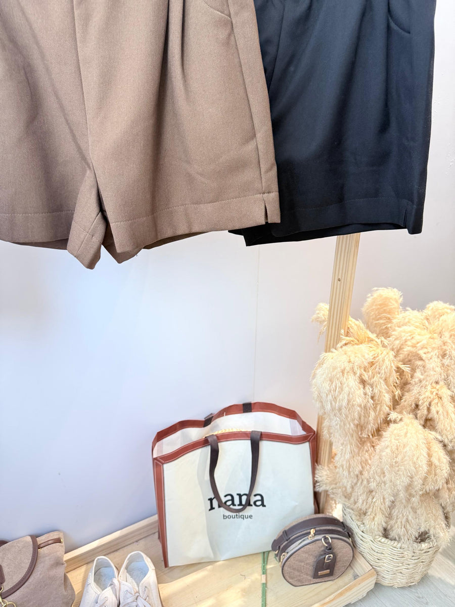 松紧腰加绒四分短裤