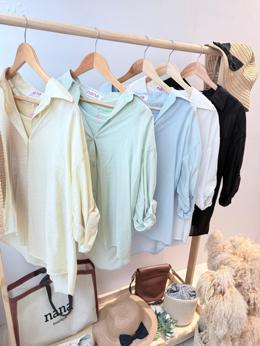 镂薄纱两件式衬衫